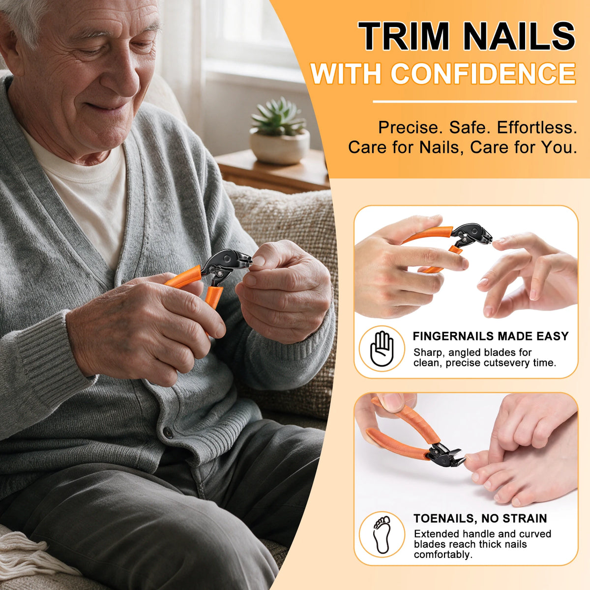 Nail Clippers - Nail Clippers For Seniors | DRMODE Cobra 4