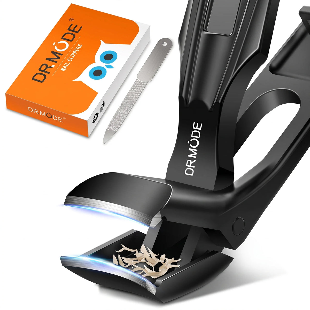 Long-handled nail clippers for seniors to trim toenails easily from an upright posture without deep bending.
